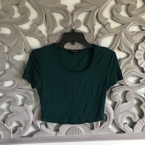 Turquoise crop top- L